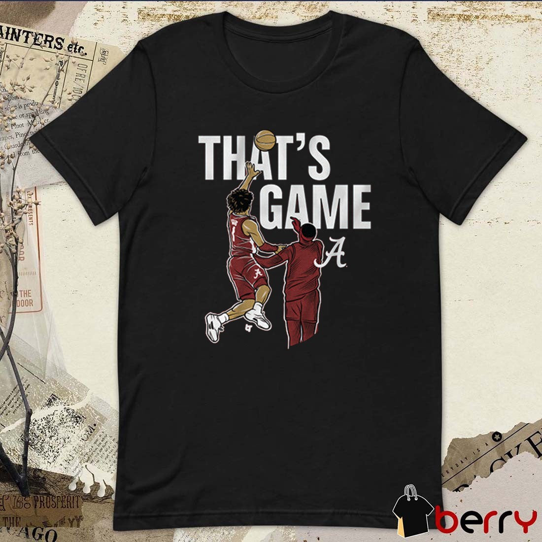 Alabama Crimson Tide Basketball Mark Sears That’s Game NCAA Southeastern Conference Painting 2025 t-shirt