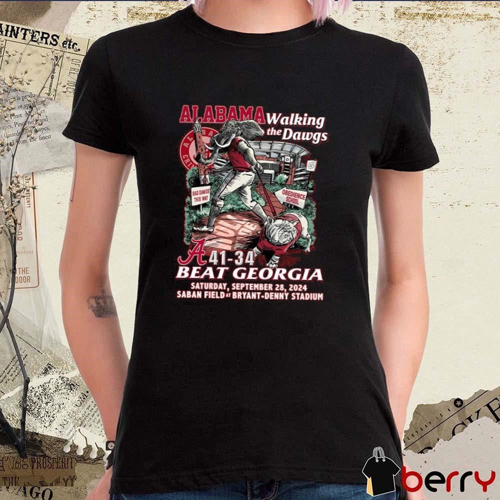 Alabama Crimson Tide Walking The Dawgs Beat Georgia Bulldogs 2024 t-shirt