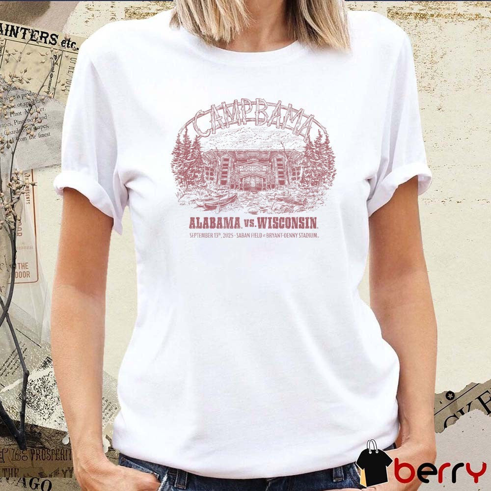Alabama Vs Wisconsin September 13th 2025 Saban Field At Bryant-Denny Stadium t-shirt