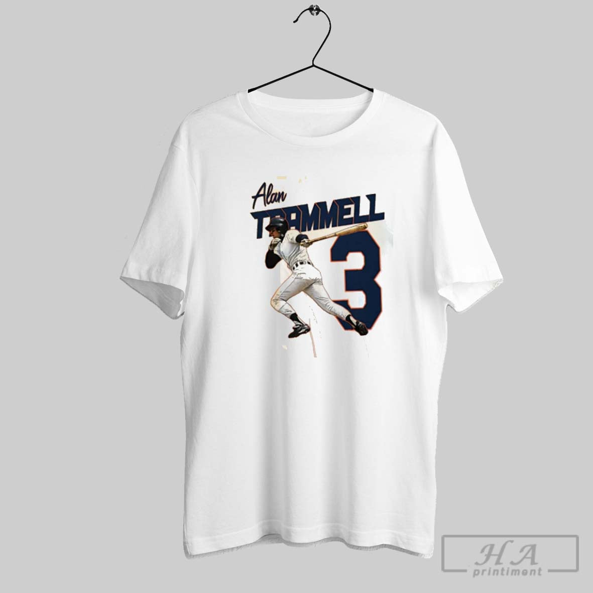 Official Alan Trammell Detroit Tigers Player Name