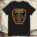 Albion Joint Fire District Albion Gaines Orleans County New York Est 2024 Logo t-shirt