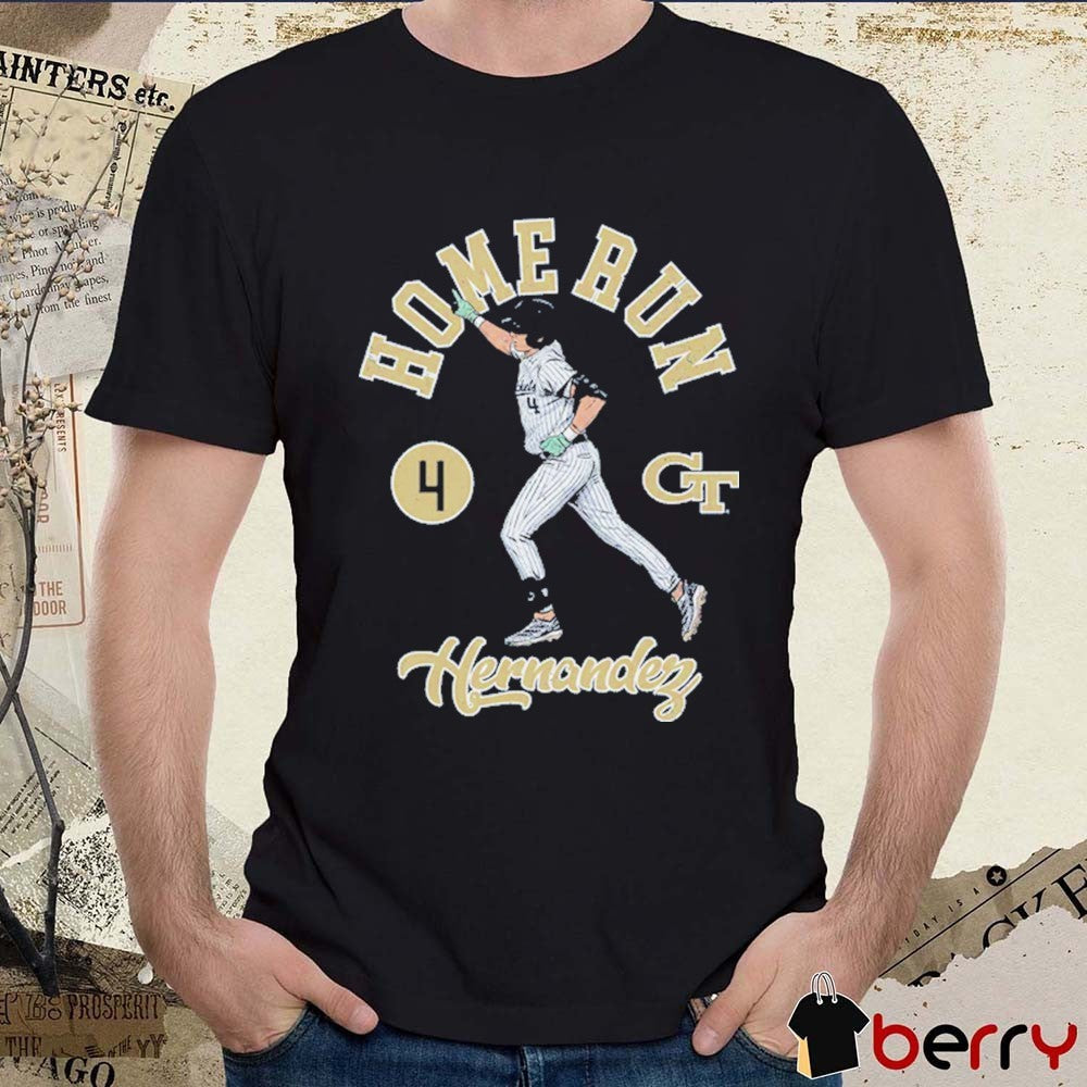 Alex Hernandez Georgia Tech Yellow Jackets Home Run 2026 NCAA Baseball t-shirt