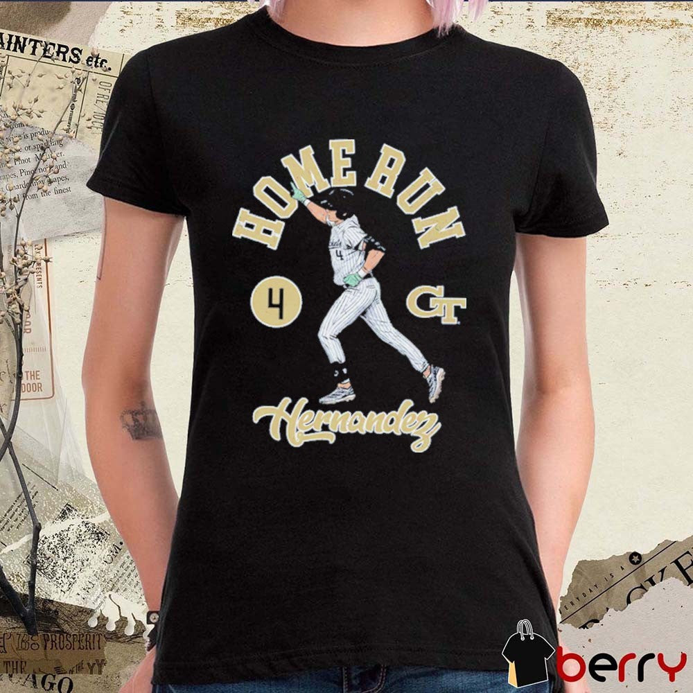 Alex Hernandez Georgia Tech Yellow Jackets Home Run 2026 NCAA Baseball t-shirt