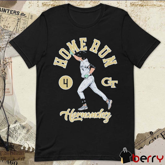 Alex Hernandez Georgia Tech Yellow Jackets Home Run 2026 NCAA Baseball t-shirt