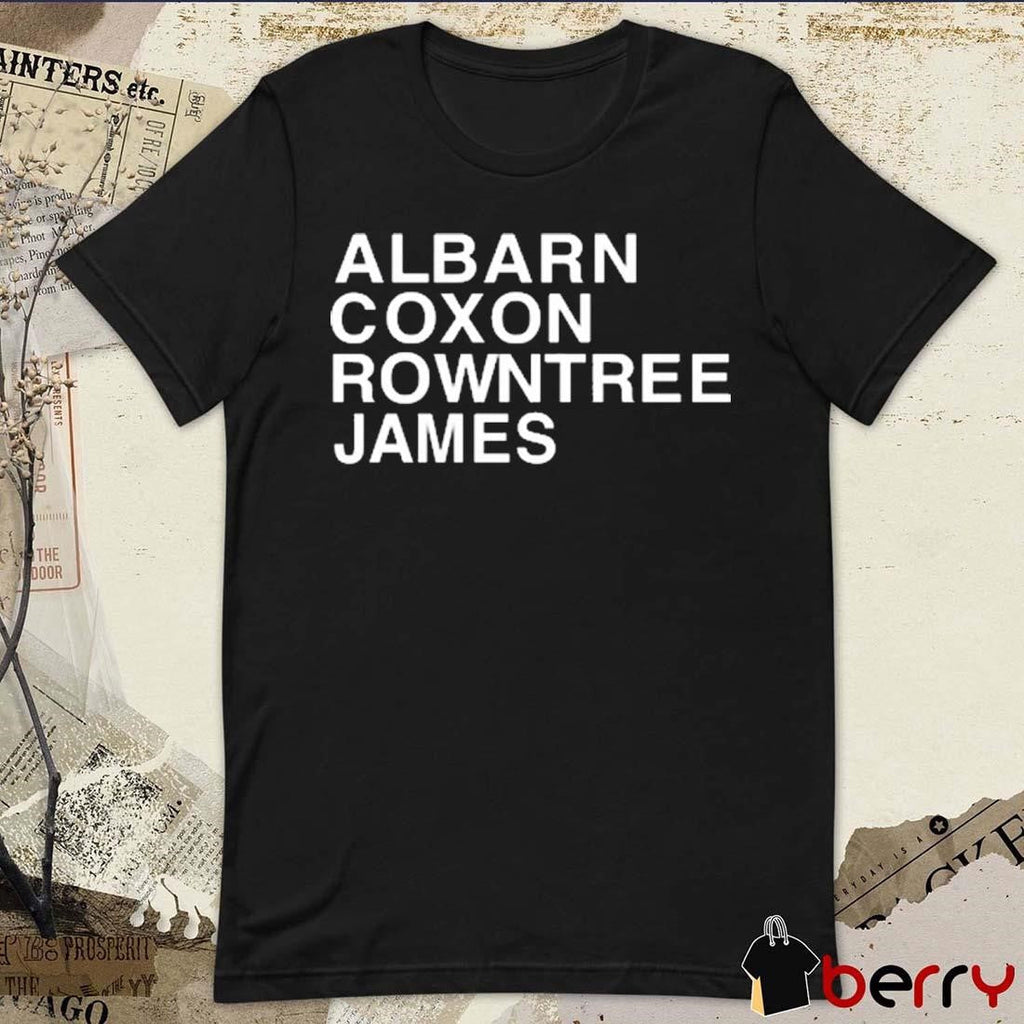 Alex James Albarn Coxon Rowntree James t-shirt