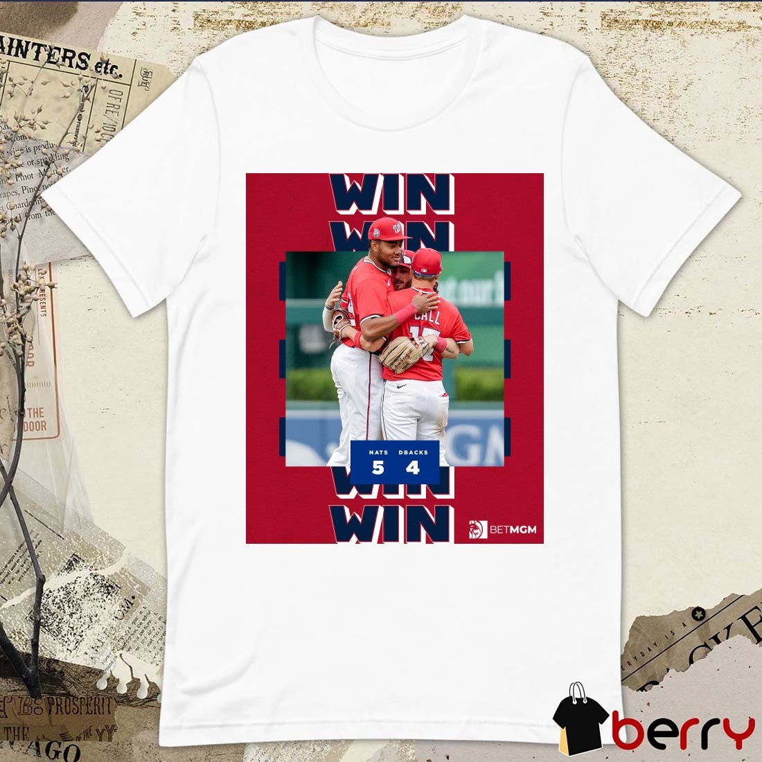 Alex Ovechkin Washington Nationals Win Arizona Diamondbacks Final Score 5 – 4 Poster t-shirt
