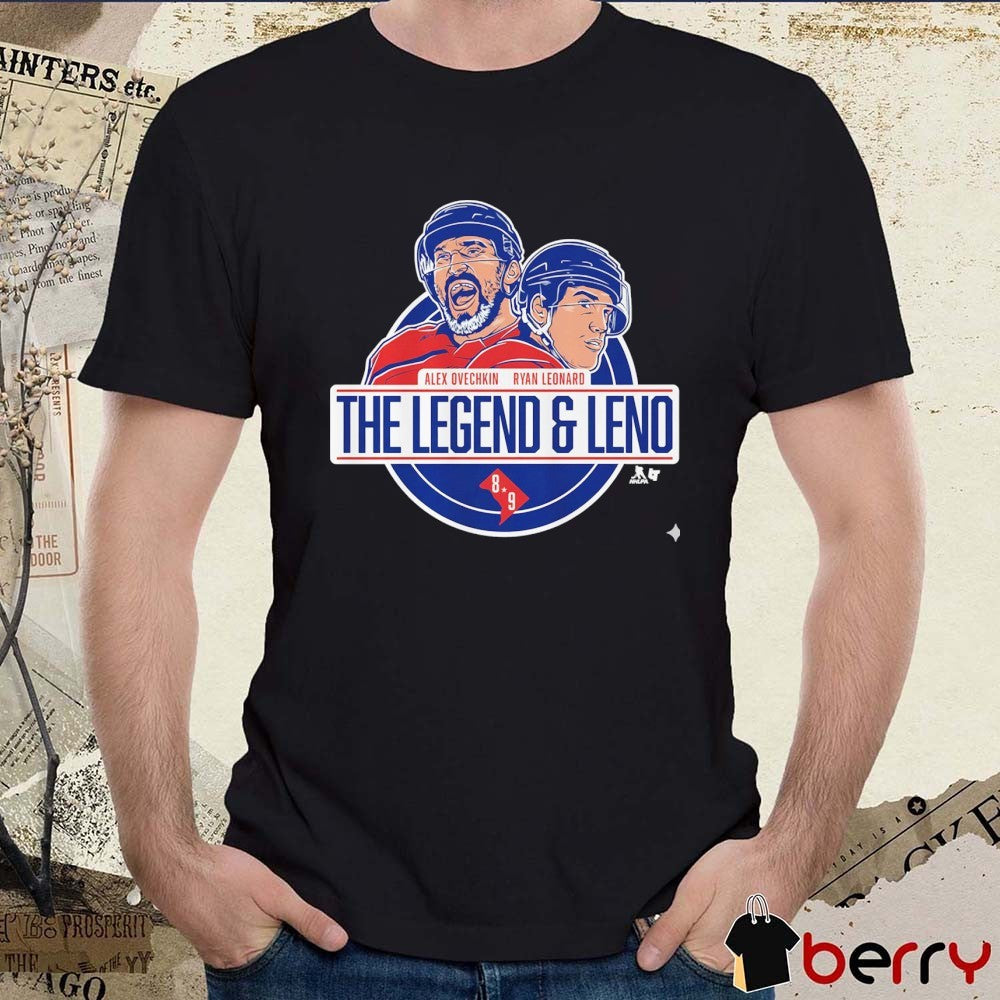 Alex Ovechkin and Ryan Leonard The Legend and Leno Washington Capitals t-shirt