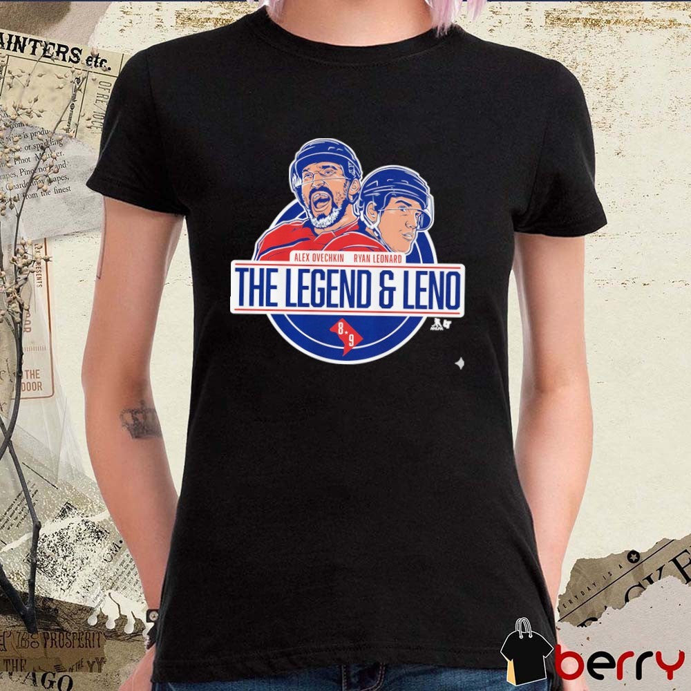 Alex Ovechkin and Ryan Leonard The Legend and Leno Washington Capitals t-shirt