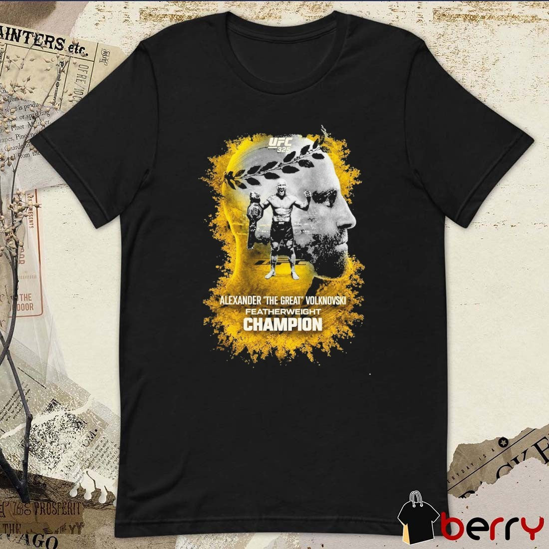 Alexander The Great Volkanovski UFC 325 Featherweight Champion t-shirt