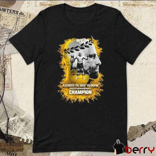 Alexander The Great Volkanovski UFC 325 Featherweight Champion t-shirt