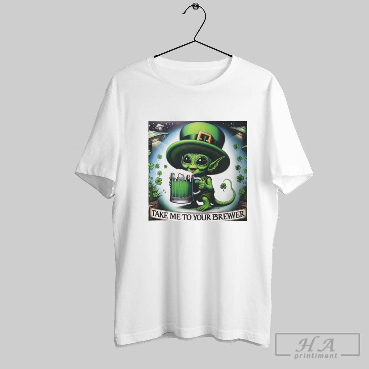 Official Alien Take Me To Your Brewer St Patricks Day
