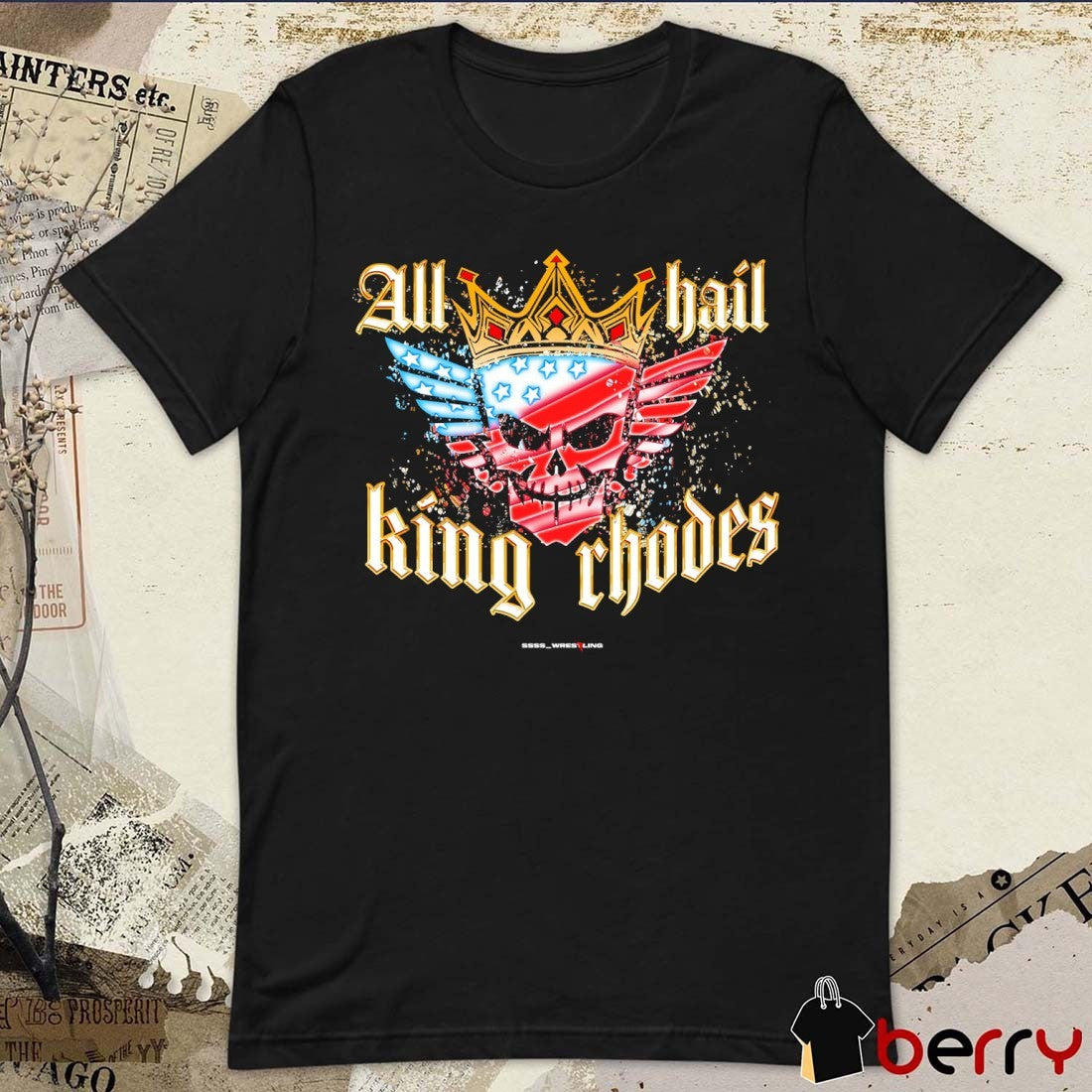 All Hail King Rhodes Cody Rhodes WWE Smackdown Art t-shirt