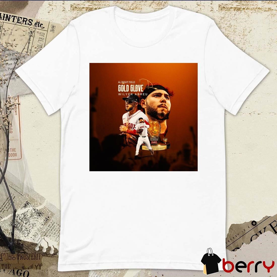 Alright Field Gold Glove Wilyer Abreu Boston Red Sox Poster t-shirt