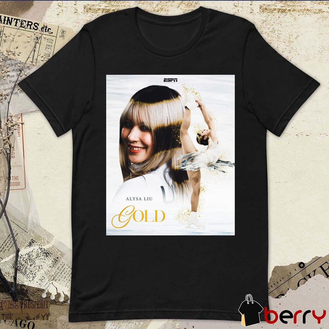 Alysa Liu Wins Gold After A Performance To Remember ESPN Poster t-shirt