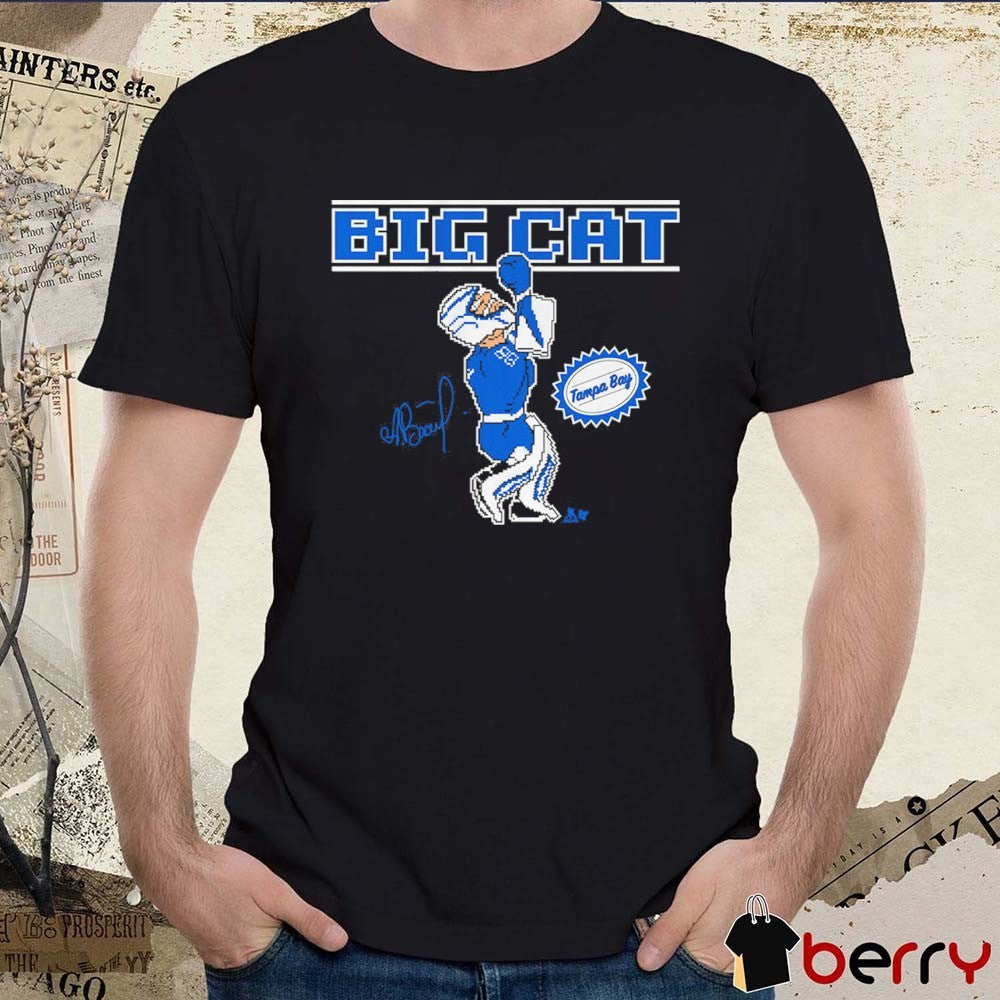 Andrei Vasilevskiy Big Cat Retro Punch Tampa Bay Lightning Hockey Signature t-shirt