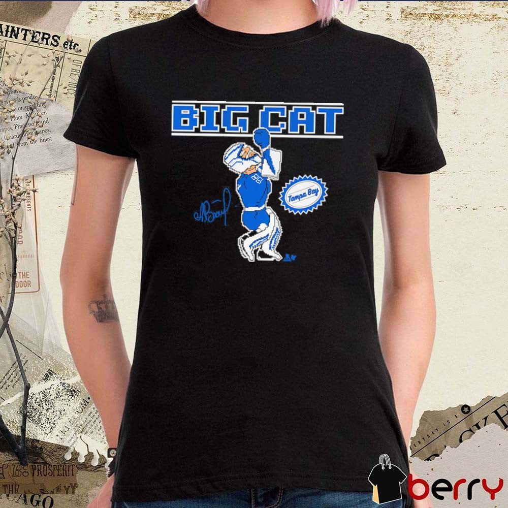 Andrei Vasilevskiy Big Cat Retro Punch Tampa Bay Lightning Hockey Signature t-shirt