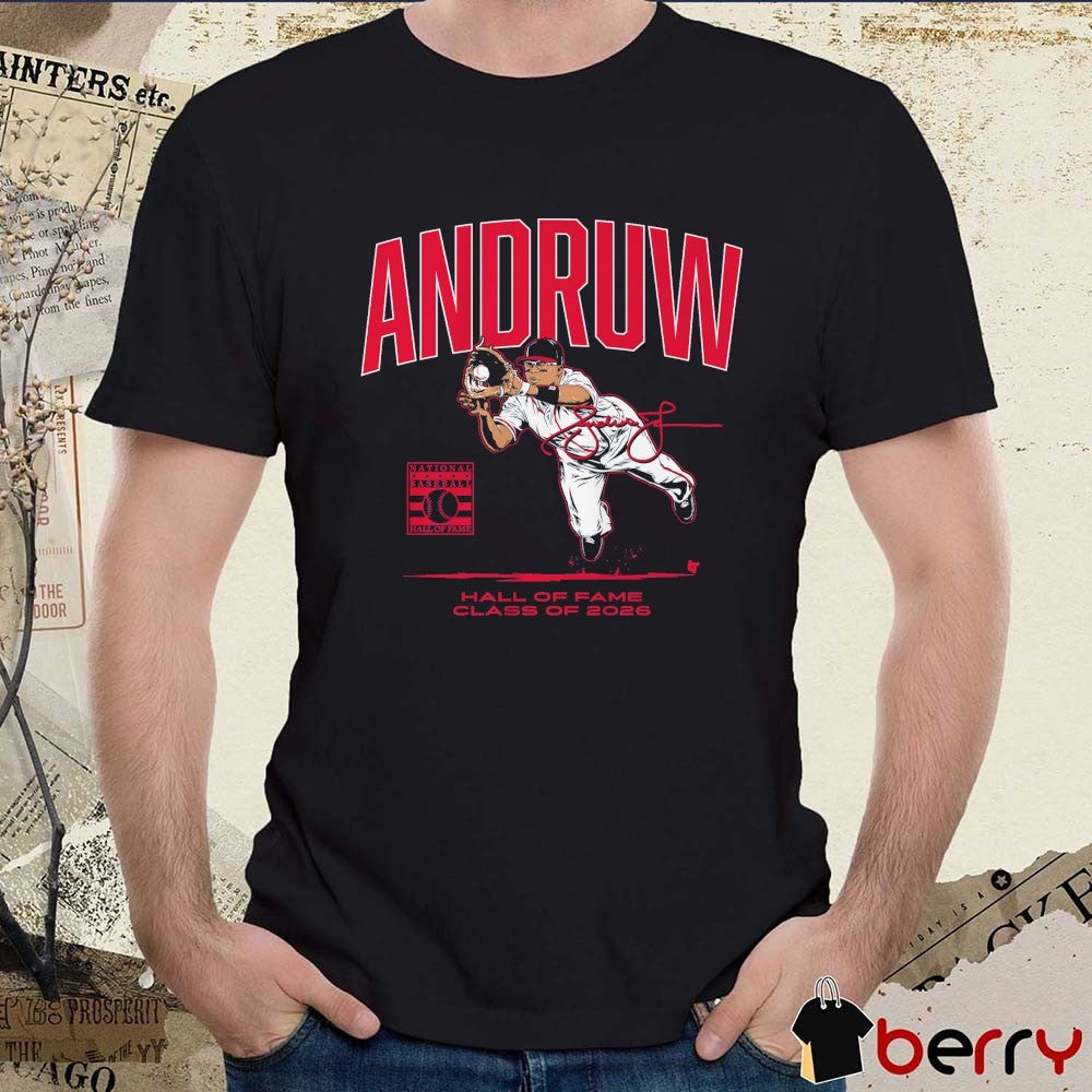 Andruw Jones Hall of Fame Class of 2026 Atlanta Braves Signature t-shirt
