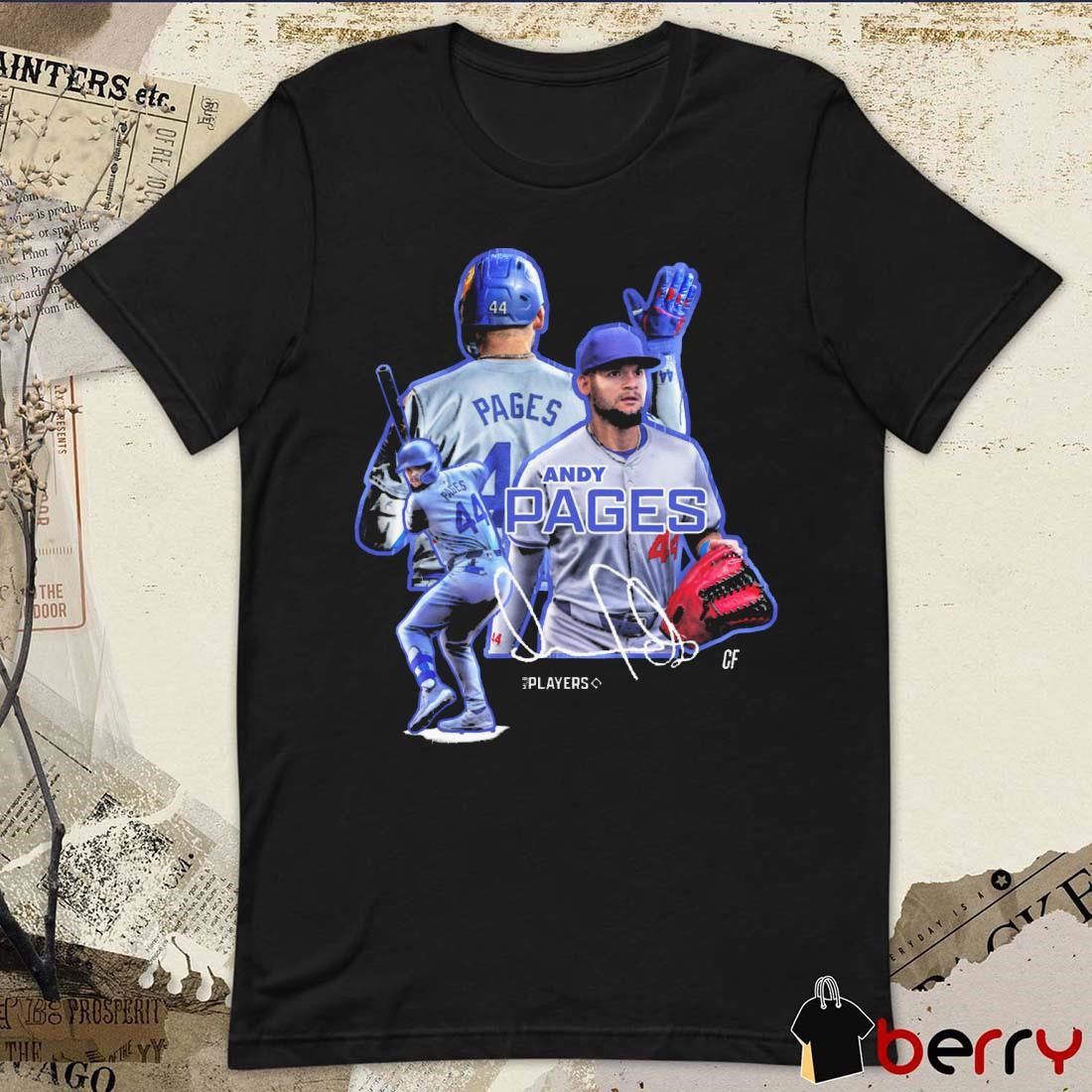 Andy Pages Los Angeles Dodgers NLCS MLB Player CF Signature t-shirt