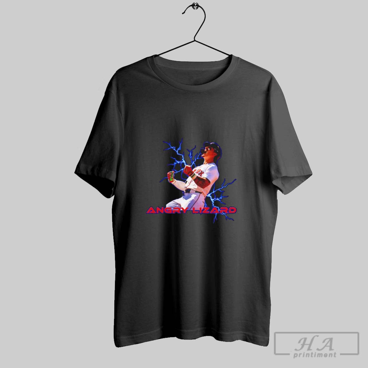 Official Angry Lizard Boston Red Sox Lightning