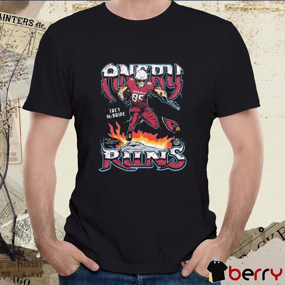 Angry Runs 2024 Arizona Cardinals NFL Trey McBride Painting t-shirt