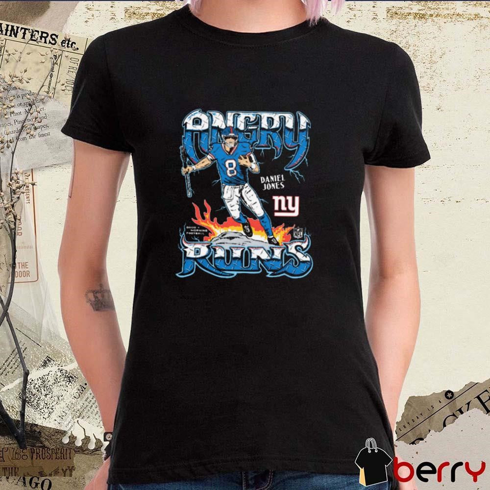 Angry Runs 2024 New York Giants Daniel Jones NFL t-shirt