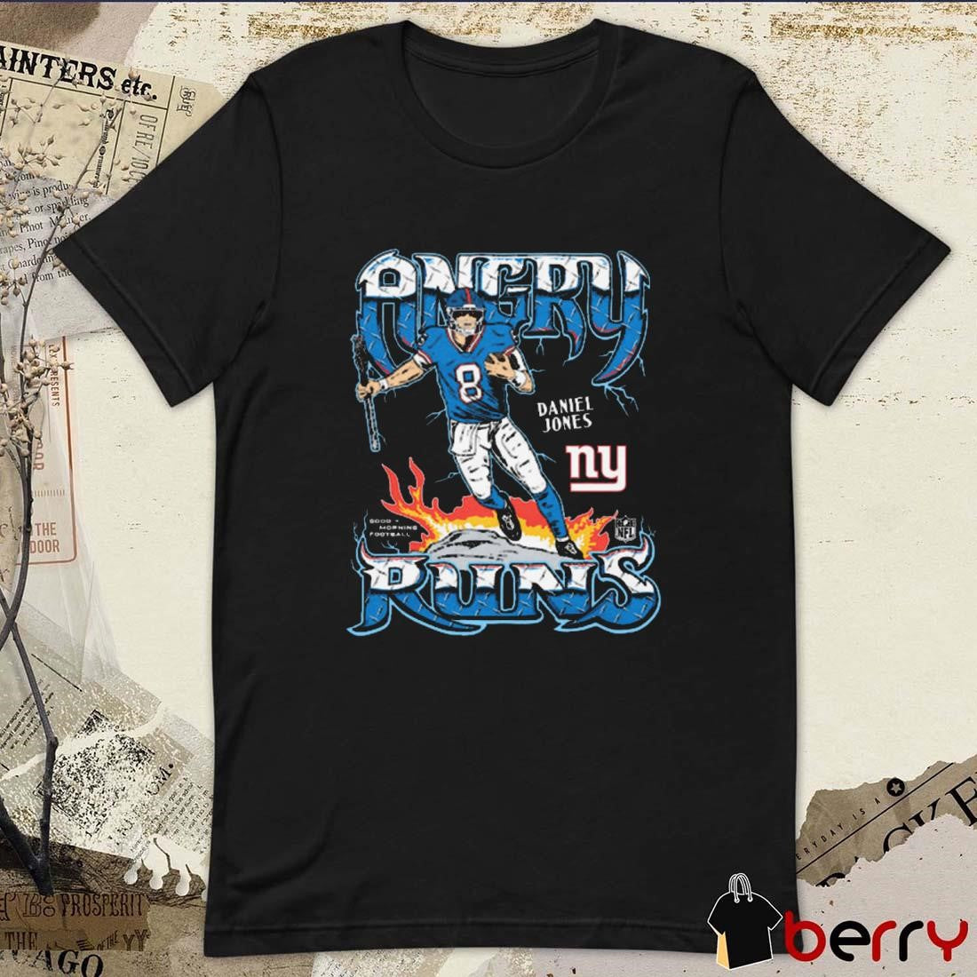 Angry Runs 2024 New York Giants Daniel Jones NFL t-shirt