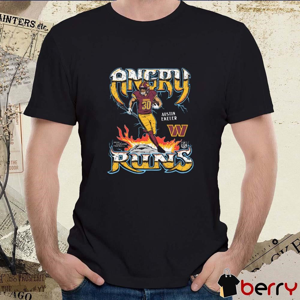 Angry Runs 2024 Washington Commanders NFL Austin Ekeler t-shirt