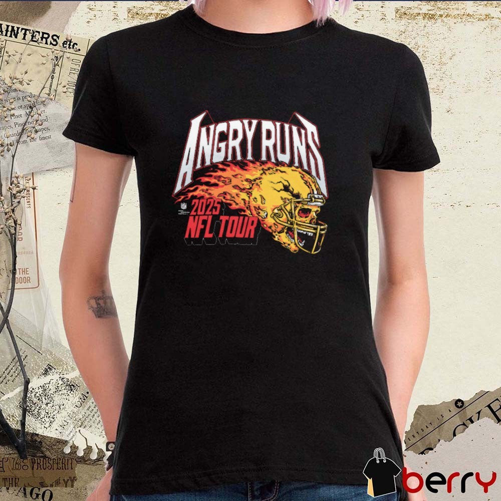 Angry Runs 2025 NFL Tour Come And Get It Skull Football Helmet t-shirt