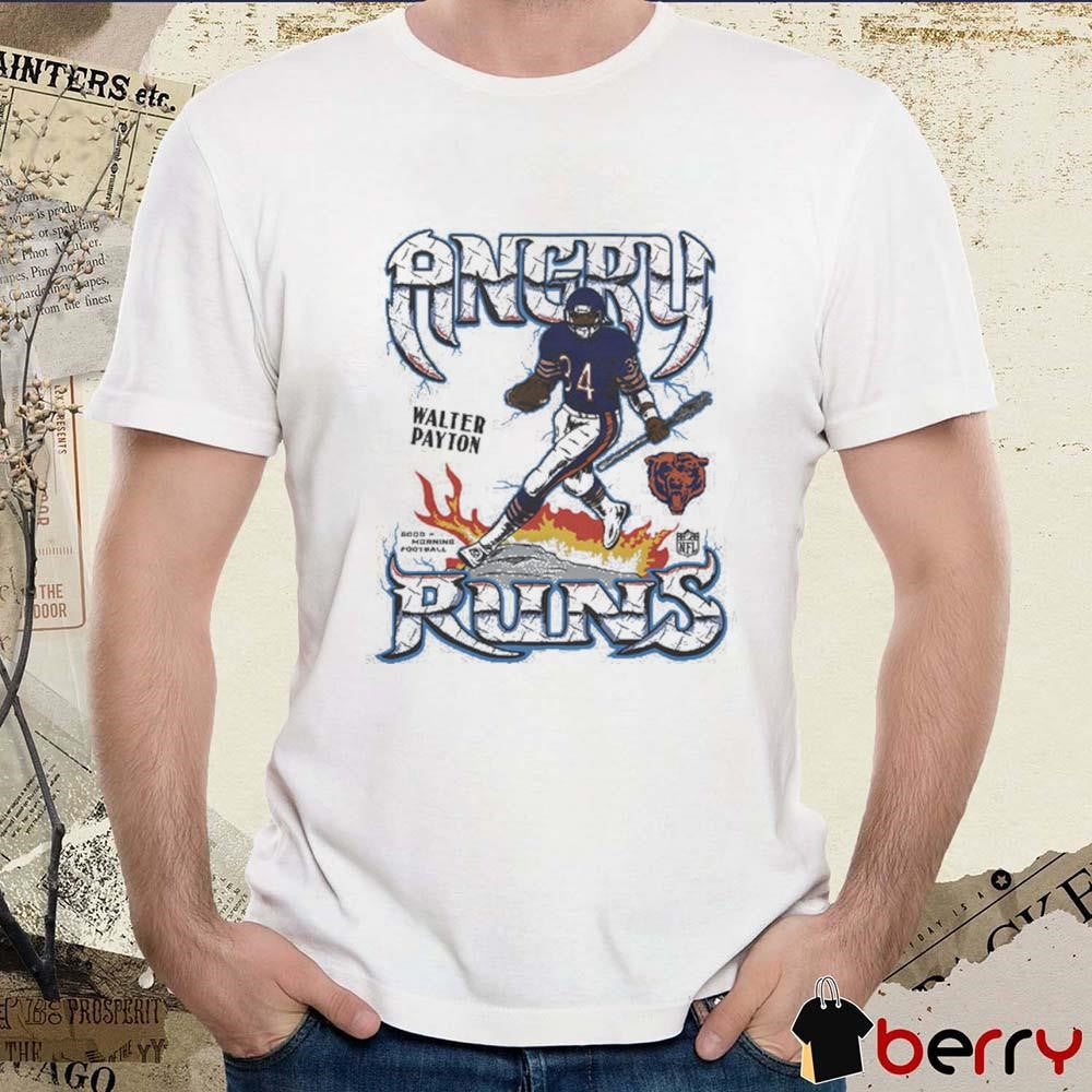 Angry Runs Chicago Bears NFL Walter Payton t-shirt