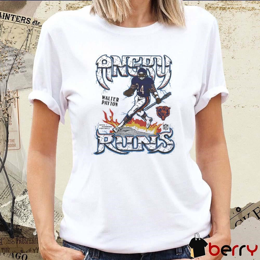 Angry Runs Chicago Bears NFL Walter Payton t-shirt