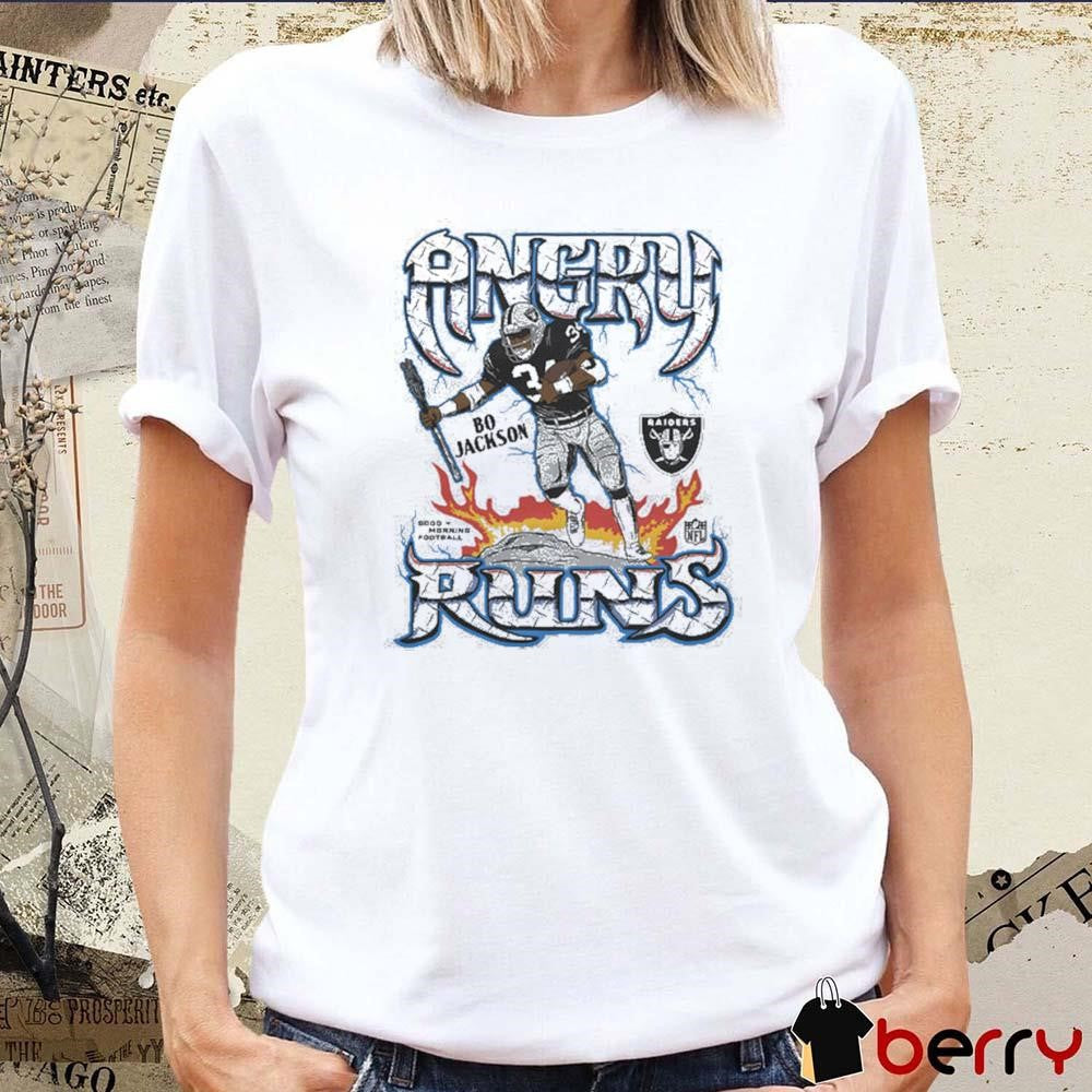 Angry Runs Las Vegas Raiders Bo Jackson t-shirt