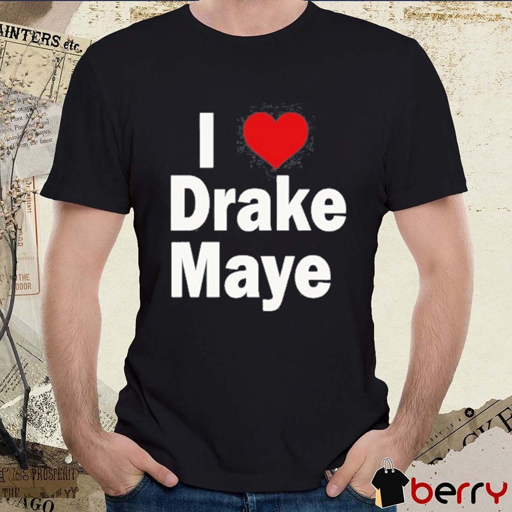 Ann Maye Wearing I Heart Drake Maye New England Patriots t-shirt
