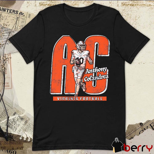 Anthony Colandrea AC Virginia Cavaliers Football 90s Graphic t-shirt