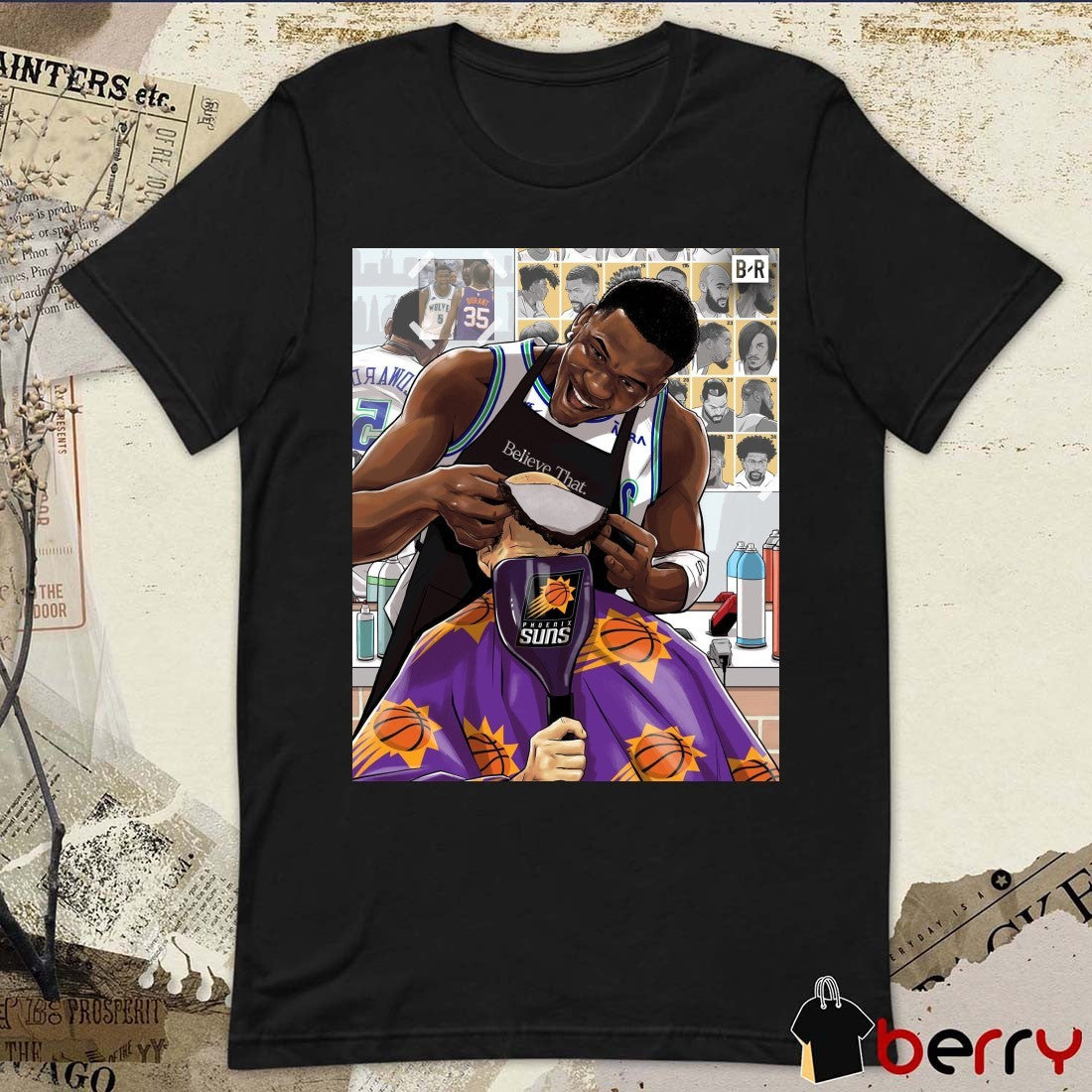 Anthony Edwards Devin Booker The Greatest Bleacher Report NBA Graphic t-shirt