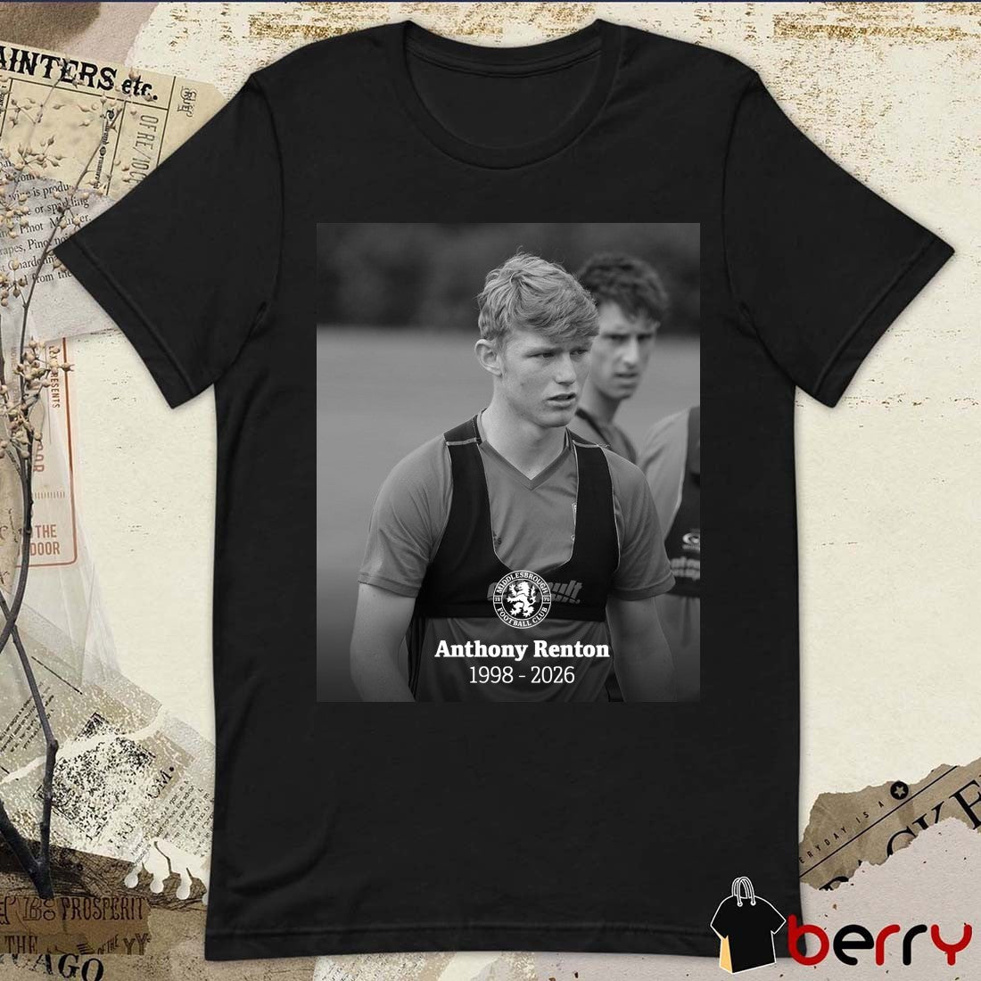 Anthony Renton 1998 – 2026 Middlesbrough Football Club Poster t-shirt