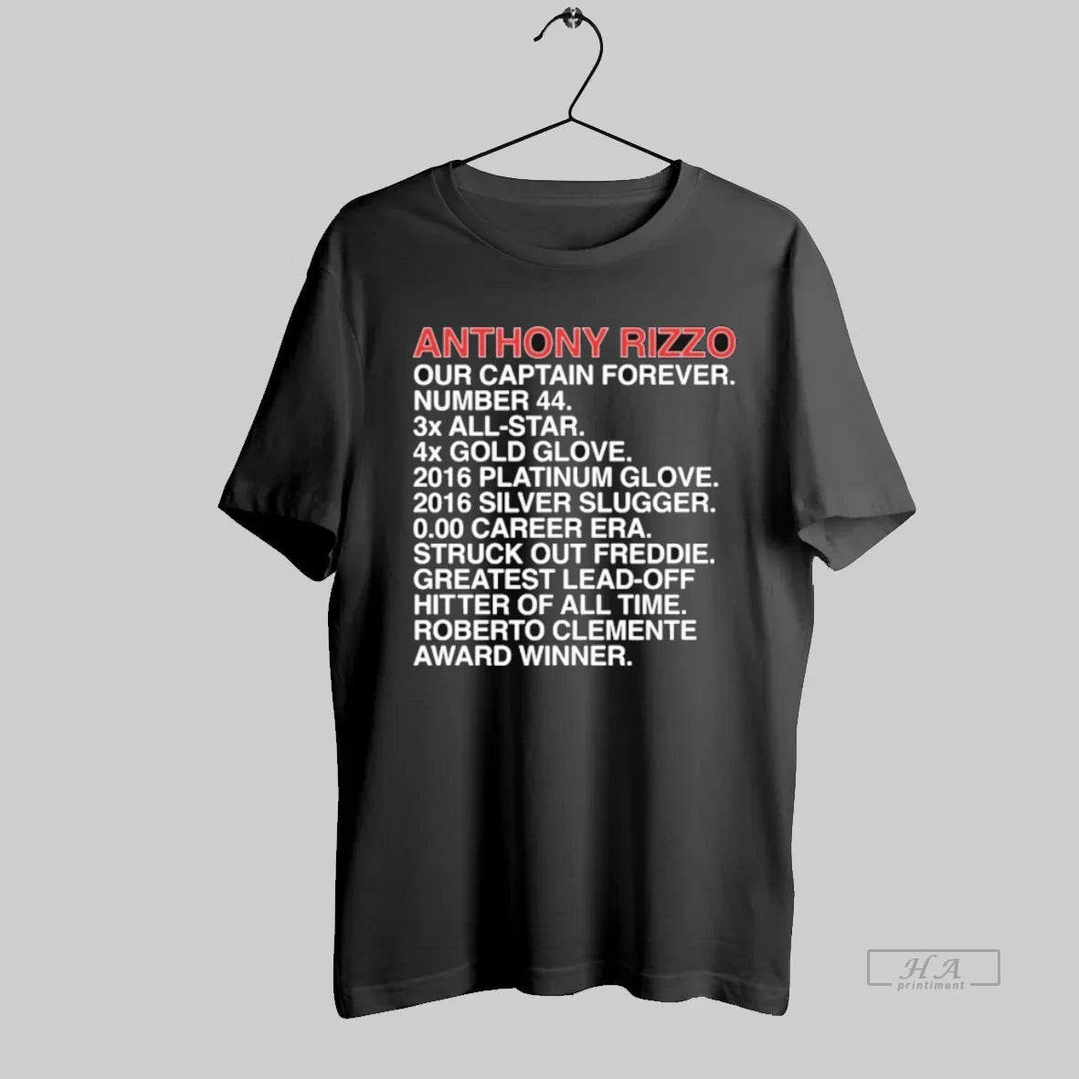 Official Anthony Rizzo Our Captain Forever Accomplishments