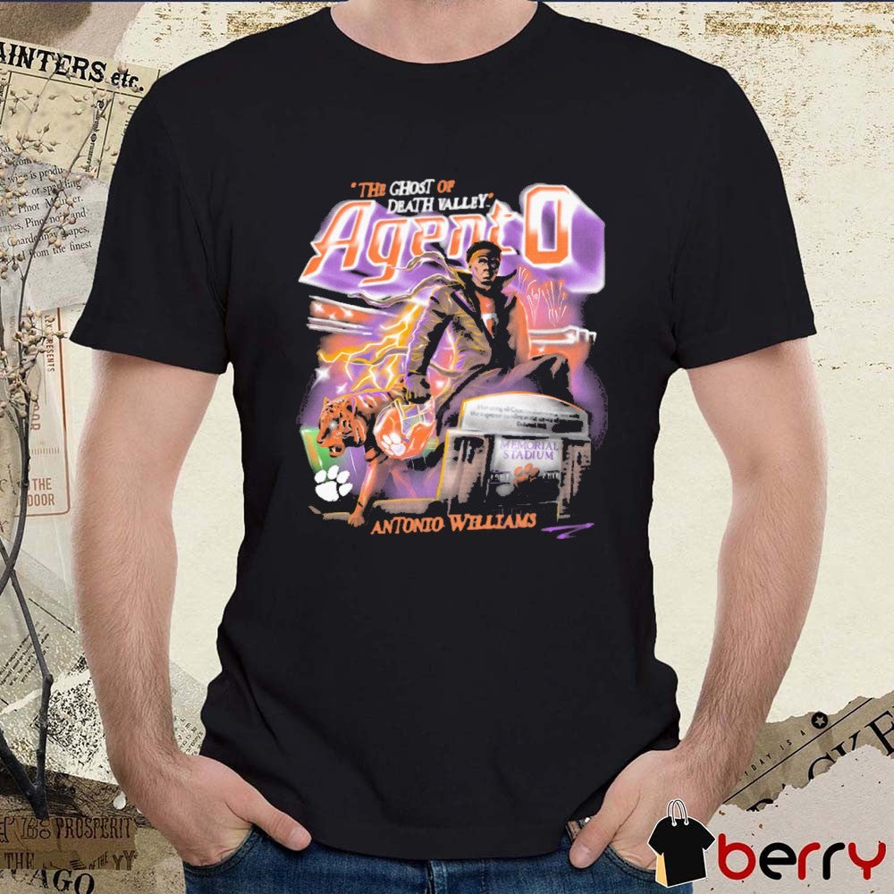 Antonio Williams Clemson Tigers Agent 0 The Ghost Of Death Valley 90s Retro Graphic t-shirt