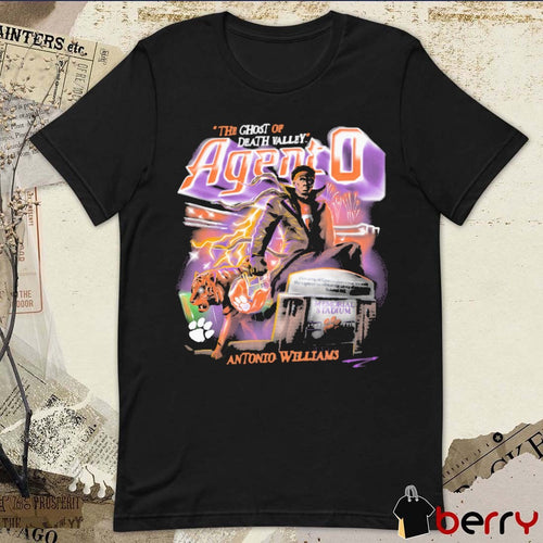 Antonio Williams Clemson Tigers Agent 0 The Ghost Of Death Valley 90s Retro Graphic t-shirt