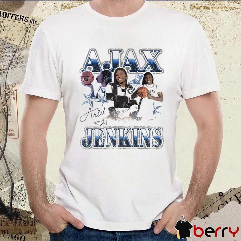 Ariel Jenkins Georgetown Hoyas basketball 90s Retro Signature Graphic t-shirt