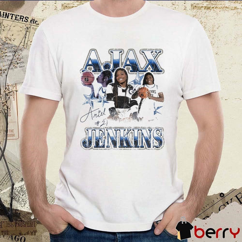 Ariel Jenkins Georgetown Hoyas basketball 90s Retro Signature Graphic t-shirt