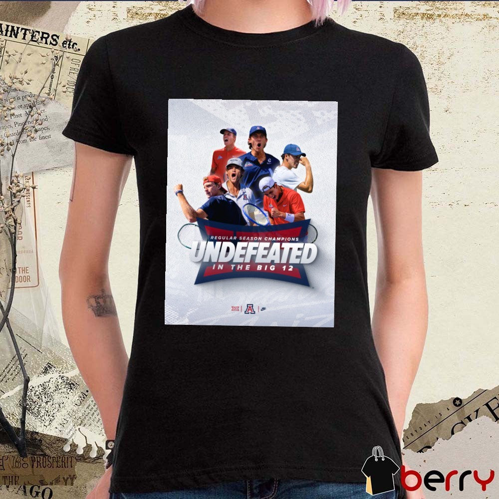 Arizona Men’s Tennis 2026 Regular Season Champions Undefeated In The Big 12 Poster t-shirt