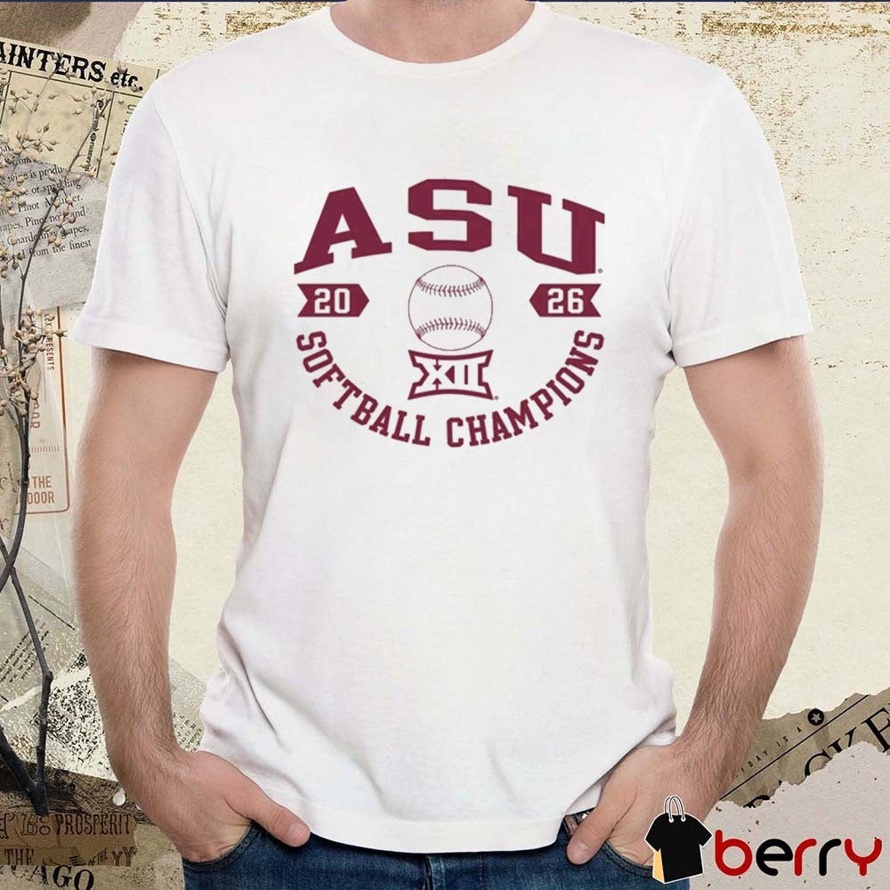 Arizona State Sun Devils Big 12 Softball Tournament Champions 2026 NCAA College t-shirt
