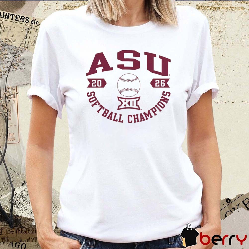 Arizona State Sun Devils Big 12 Softball Tournament Champions 2026 NCAA College t-shirt