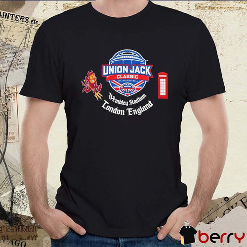 Arizona State Sun Devils UJC Sparky PB Union Jack Classic College Football Wembley Stadium London England t-shirt