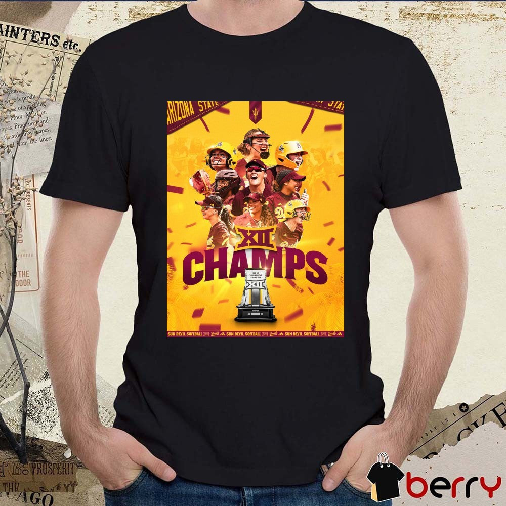 Arizona State University Sun Devils 2026 Big 12 Conference Championship Poster t-shirt