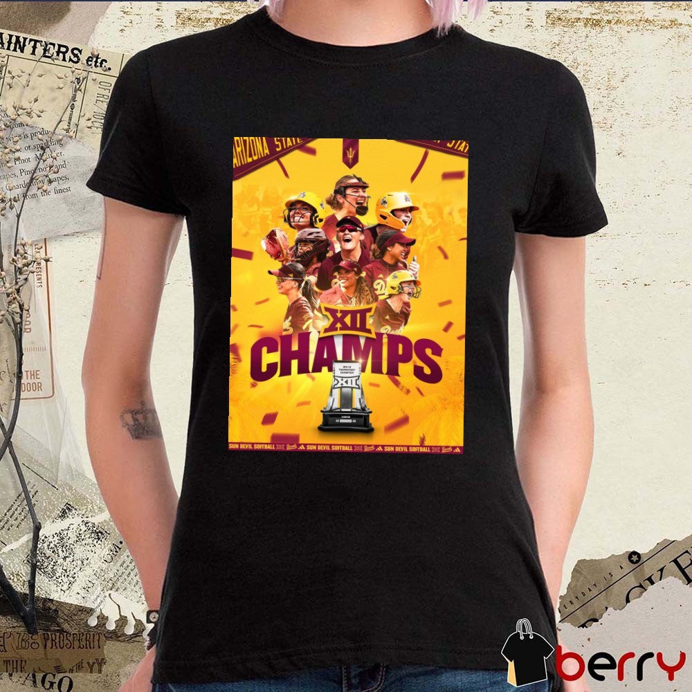 Arizona State University Sun Devils 2026 Big 12 Conference Championship Poster t-shirt