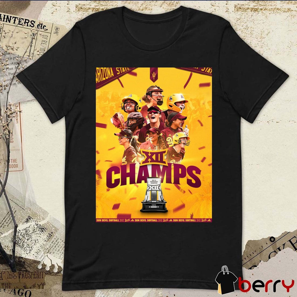 Arizona State University Sun Devils 2026 Big 12 Conference Championship Poster t-shirt