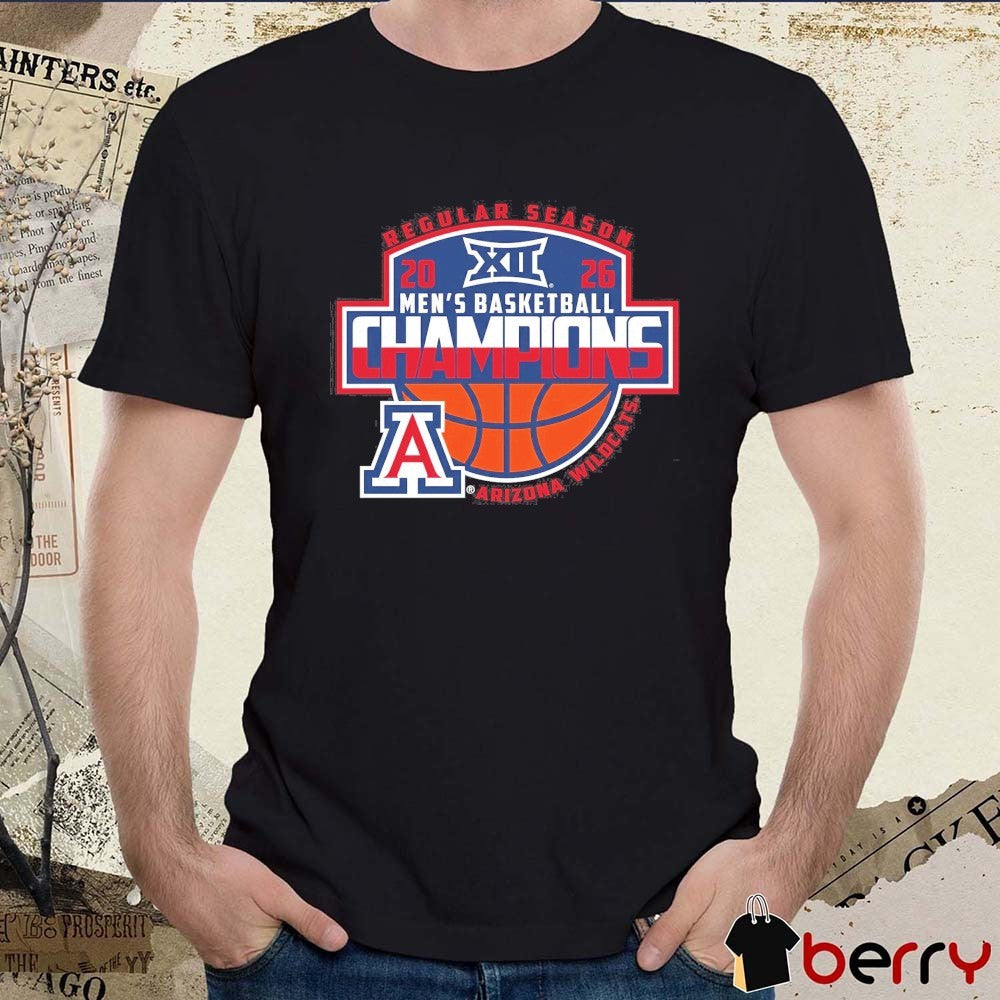 Arizona Wildcats 2026 Big 12 Men’s Basketball Regular Season Champions t-shirt