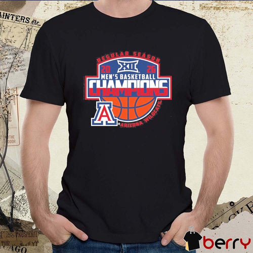 Arizona Wildcats 2026 Big 12 Men’s Basketball Regular Season Champions t-shirt