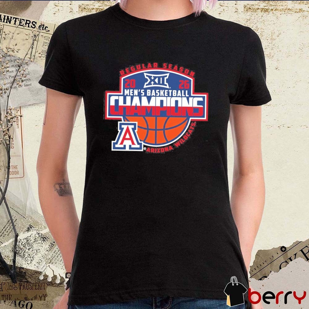 Arizona Wildcats 2026 Big 12 Men’s Basketball Regular Season Champions t-shirt